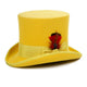 Premium Wool Yellow Victorian Top Hat