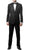 Celio Black Slim Fit Notch Lapel 2 Piece Tuxedo - Ferrecci USA 