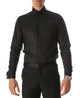 Ferrecci Men's Black Venice Slim Fit Pique Lay Down Collar Shirt
