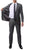 Charcoal Slim Fit Modern Men's 2 Piece Suit - Ferrecci USA 