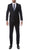 Mens 2 Piece 2 Button Slim Fit Navy Blue Zonettie Suit - Ferrecci USA 