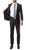 Mens 2 Piece 2 Button Slim Fit Charcoal Grey Zonettie Suit - Ferrecci USA 