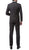 Mens 2 Piece 2 Button Slim Fit Charcoal Grey Zonettie Suit - Ferrecci USA 
