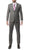 Mens ZNL22S 2pc 2 Button Slim Fit Grey Zonettie Suit - Ferrecci USA 