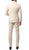 Mens 2 Piece 2 Button Slim Fit Tan Zonettie Suit - Ferrecci USA 