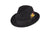 Trilby Soft 100% Australian Wool Felt Body With Removable Feather Fully Crushable Black Hat Great For Travel.