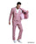 Tazio Skinny Fit Mauve 3 pc Suit