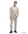 Tazio Skinny Fit Tan texture 3 pc Suit