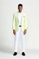 Tazio Lemon Yellow Slim Fit Linen Mens Sports Coat