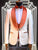 Marco Lorenzo Premium Paisley Burnt Orange Velvet 4pc Suit W/ Matching Bowtie