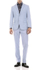 Oslo Sky Blue Slim Fit Notch Lapel 2 Piece Suit