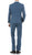 Oslo Teal Notch Lapel 2 Piece Slim Fit Suit - Ferrecci USA 